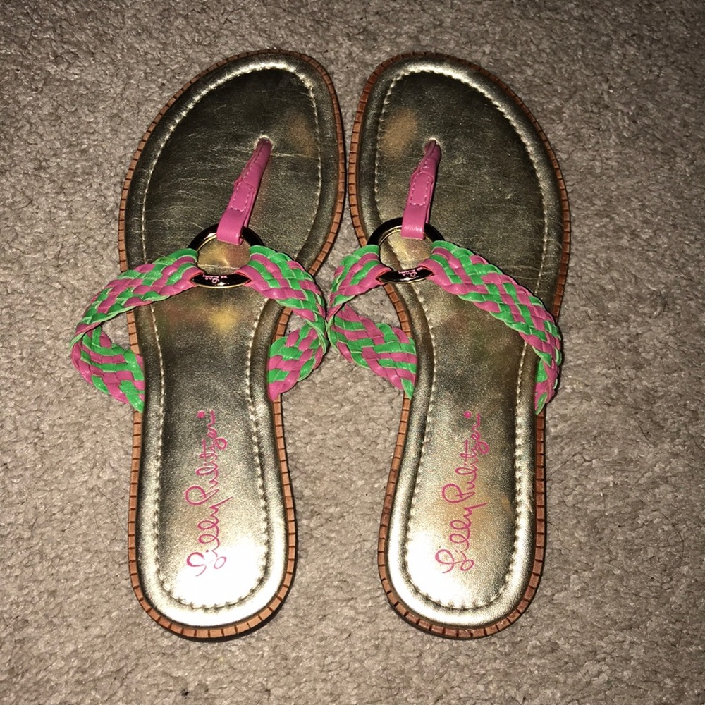 Lily Pulitzer Flip Flops Size 6